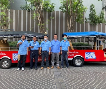 Aluga um e-tuk tuk privado com condutor em Banguecoque