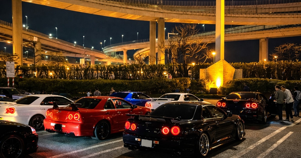 Private JDM Night Group Tour to Daikoku PA Car Meet | GetYourGuide
