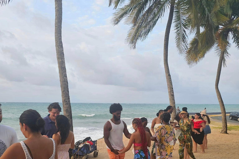 San Juan : Cours de salsa au coucher du soleil sur la plage
