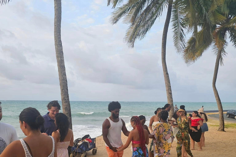 San Juan : Cours de salsa au coucher du soleil sur la plage