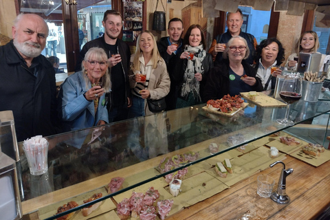 Venezia: Tour a piedi al tramonto con degustazione di vini e prodotti alimentari