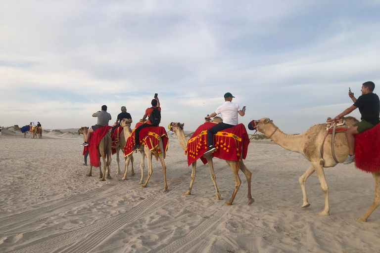 Safari na pustyni w Doha: walenie w wydmy, przejażdżka na wielbłądzie, morze śródlądoweSafari na pustyni w Doha: walenie w wydmy/przejażdżka na wielbłądzie/wizyta w morzu śródlądowym