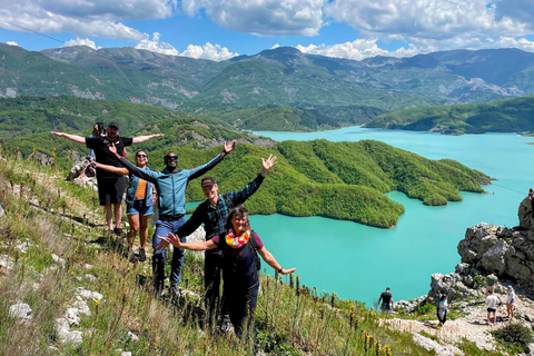 From Tirana: Hike on Gamti Mt &amp; Bovilla Lake on Land Rover