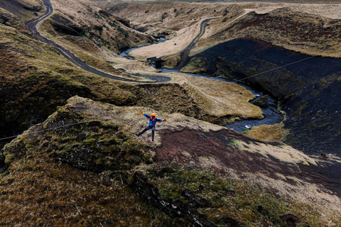Vík: Zipline Adventure over Canyons and Waterfalls