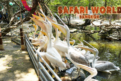 Bangkok: Safari World Transfer Service/ Biljett ingår ej