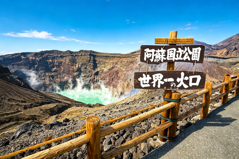 Fukuoka: Mt. Aso, Minamiasu Railway & Kumamoto Castle Tour