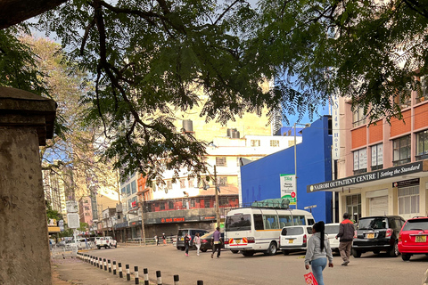 Downtown Nairobi walking tour and Maasai souvenir shopping