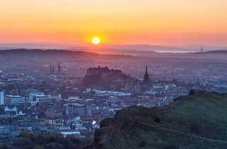 Wanderung zum Sonnenuntergang auf den Arthur's Seat