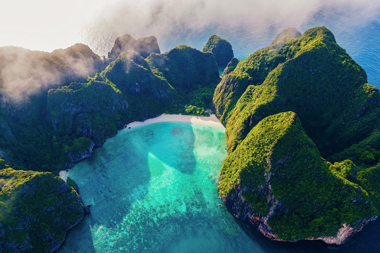 Phuket: Phi Phi Sunset & 3 Snorkeling by Luxury Catamaran With out transfer & National Park