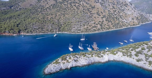 Olympos to Fethiye: 3-Night Premium Gulet Cruise with A/C