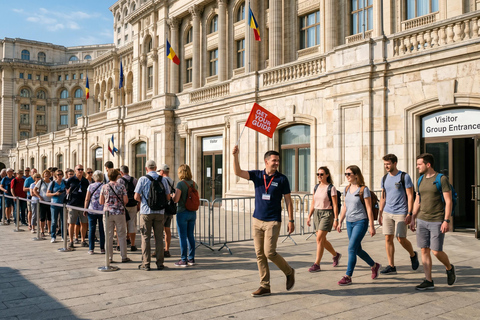 Bucharest: Parliament, Ceausescu Mansion & Village Museum COACH TOUR Audio guide in 24 languages