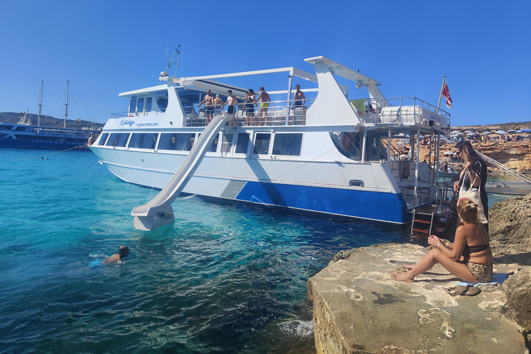 From Sliema: Gozo, Comino and Blue Lagoon Cruise Gozo, Comino, and Blue Lagoon Day Cruise with Bus Trip