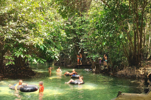 Krabi: Ao Thalane Kayak Tour & Jungle Swim with Lunch Full day