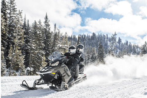 Ciudad de Quebec: Excursión guiada en moto de nieve1,5 horas de alquiler guiado de moto de nieve