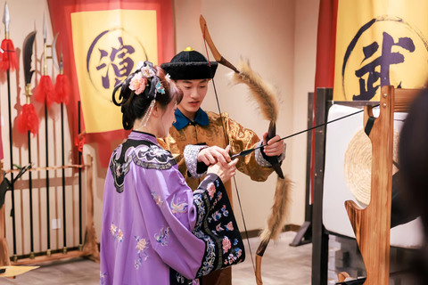 Shenyang: Manchu BanJin Feast with Live Performances Blue Seat（Regular）Meal+Costume+Makeup（ 2 days in advance）