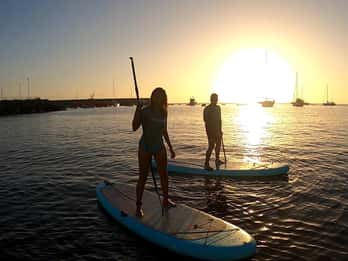 Sesión de 2h de Paddle Board al atardecer en Gran Canaria