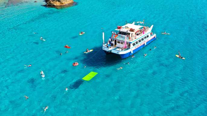 Ibiza: Beach Hopping Cruise w/ Paddleboard, Snacks, & Drinks