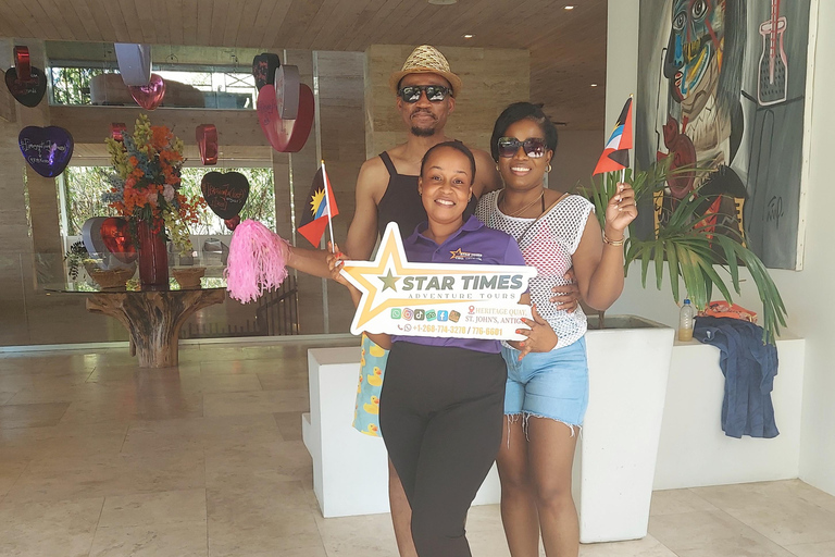 St. John's Laviscount Island Giant Tortoises &Long Bay Beach