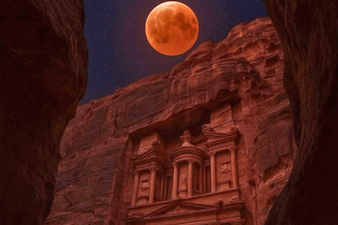 Amman: Wadi Rum Private Transfer, Jeep Tour, Dinner & Stay Amman:-Private Tour, 1 Day 1 Night, Petra, Wadi Rum, Return
