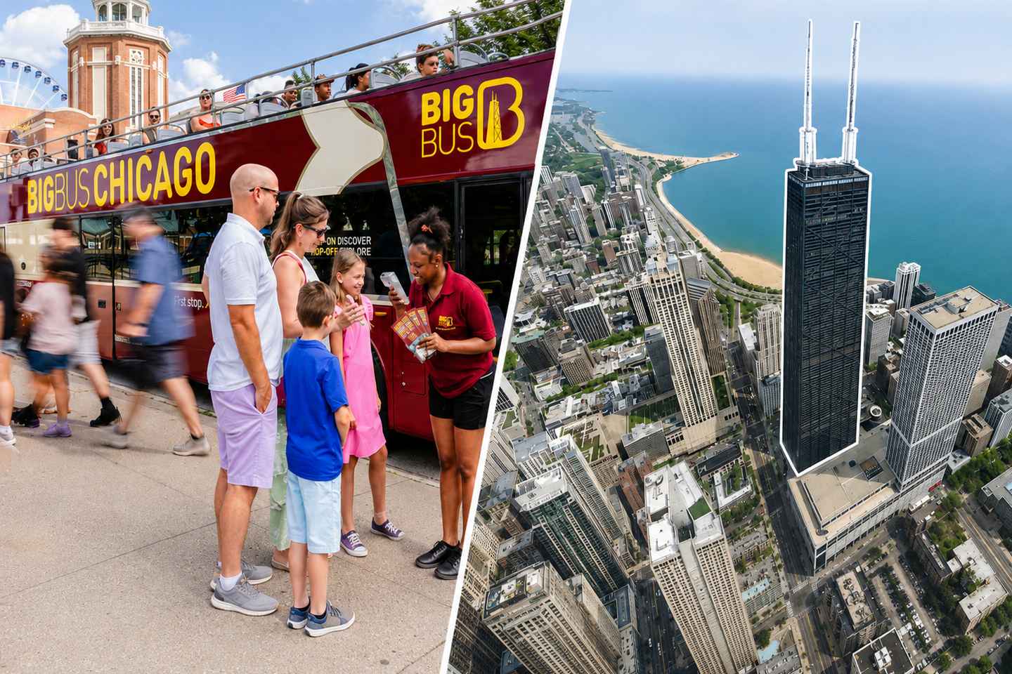 360 CHICAGO Admission and Big Bus Hop-on Hop-off Tour - 360 CHICAGO Admission and Big Bus Hop-on Hop-off Tour