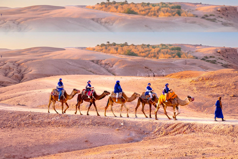 Marrakech to Agafay: Sunset, Quad, Camel & Dinner, Fire show Marrakech: Agafay Desert, Sunset Quad, Camel & Dinner.
