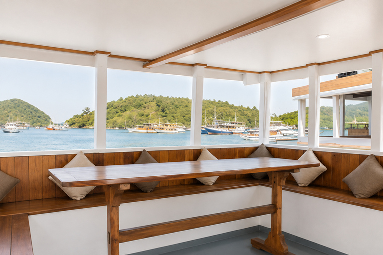 Labuan Bajo: 2-Day Komodo & Pink Beach Tour with Town Dinner Dorm (15 pax/room) 8 Island Stops, No Dinner, No Souvenirs