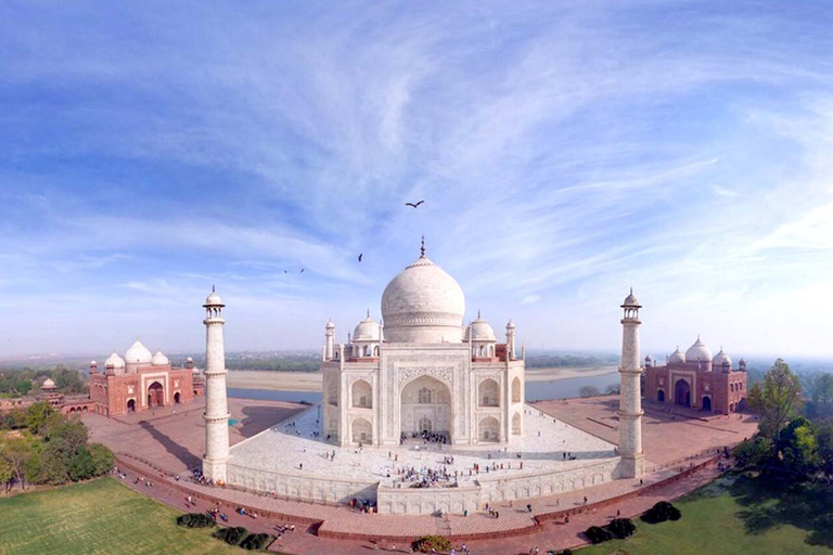 Dagsutflykt till Taj Mahal i en SUV-bil med alternativ.Dagsutflykt till Taj Mahal i en SUV-bil + guide