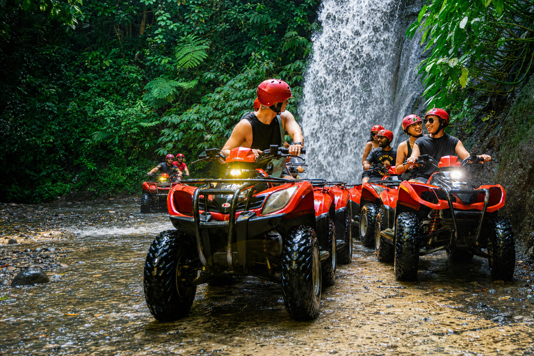 Ubud: Ayung River Rafting & Kuber Quad with Cave & Waterfall Single/Tandem ATV Quad & River Rafting | Transfer Gianyar
