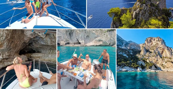 Capri & Blue Grotto: Private boat tour from Sorrento
