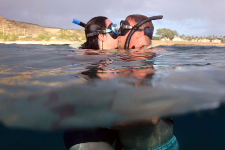 Luxury Sunset Cruise, Snorkeling, Dolphin Watch, & Buffet Oahu: Private Sunset Snorkel & Dolphin Watch with Dinner