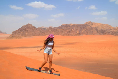Wadi Rum: 2-Day Jeep Tour, Hiking, and Camping Tour Hot Balloon Tour