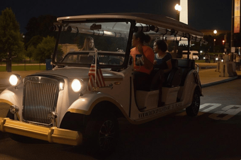 Washington DC: begeleide tour met elektrische karretjes bij maanlicht langs monumentenWashington DC: begeleide monumententocht met een elektrische kar in het maanlicht