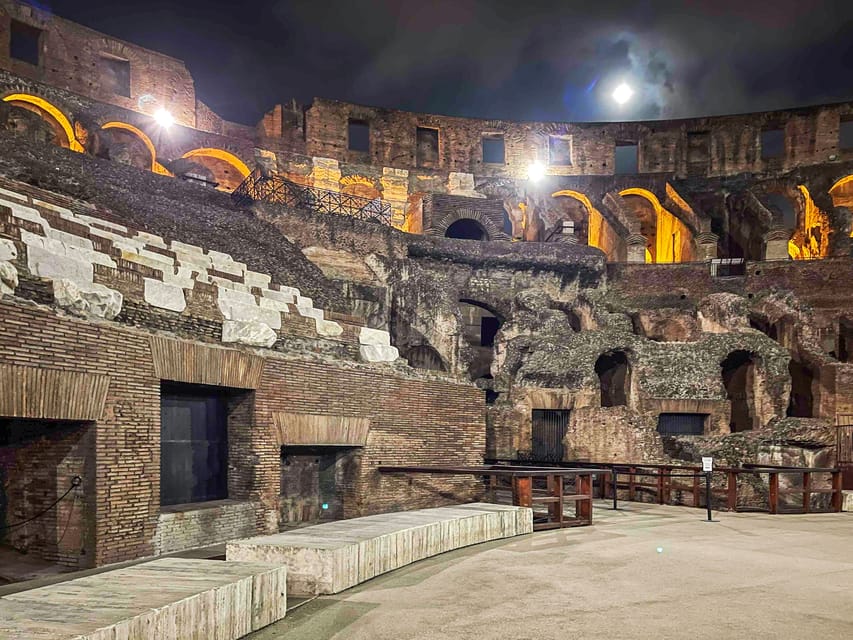 Rome Colosseum By Night With Underground Arena Floor Tour GetYourGuide