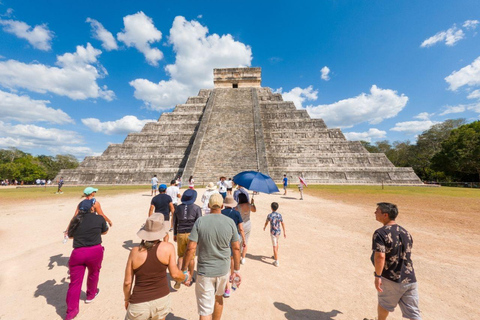 Cancun: Escursione di un giorno a Chichen Itza, Cenote e ValladolidTour Deluxe da Cancun