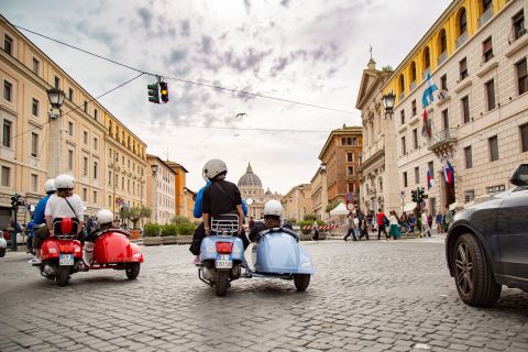Afternoon Vespa Sidecar Tour with Gourmet Gelato Stop