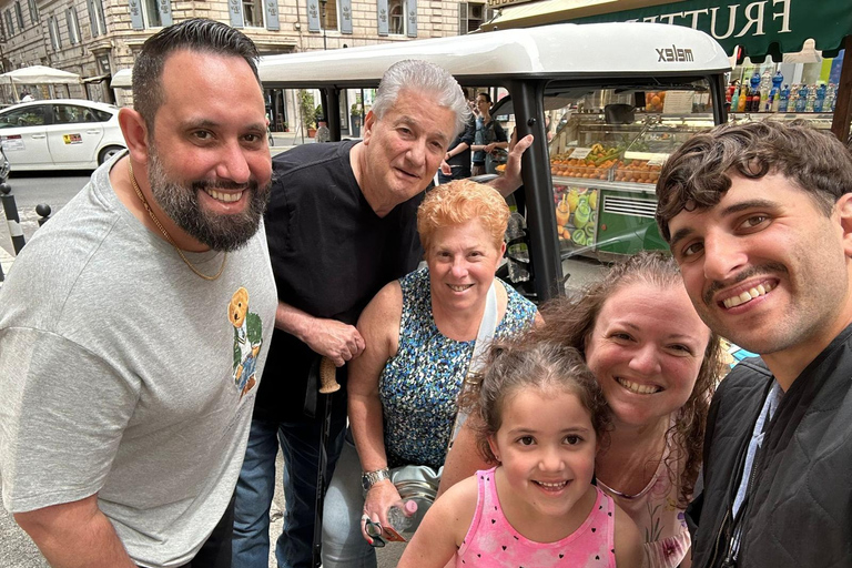 Rome: 4 hours Electric Golf Cart Tour with Custom Itinerary Rome 4 hours Golf cart Personalised tour with Private Pickup