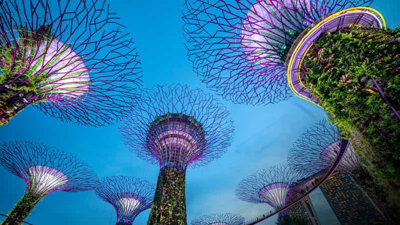 Singapur: Marina Bay bei Nacht mit Spectra- und Rhapsody-Show