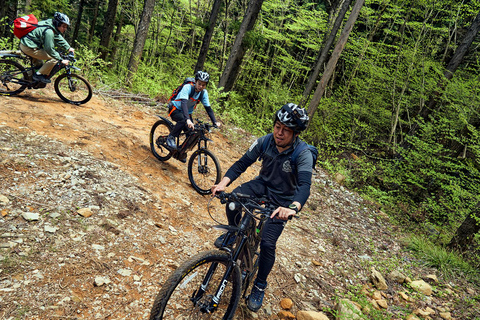 Tour en eMTB pour voir les belles îles depuis le sommet