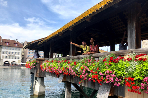 Lucerne : visite guidée privée avec dégustation de vinsLucerne : visite guidée privée à pied avec dégustation de vins