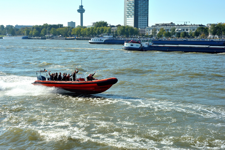 Rotterdam: Rejs wycieczkowy łodzią motorową RIB45-minutowy szybki rejs po mieście