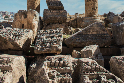 Vanuit Amman : Dagvullende tour - Jerash en de Dode Zee.tour met alleen vervoer