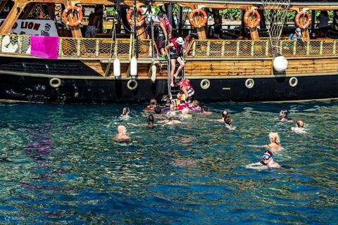 Marmaris: Pirate Boat Trip with Animation & Foam Party Pirate Boat Trip with Soft Drinks (No Transfer)