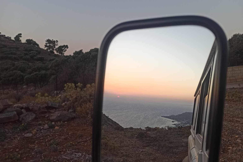 Beeindruckende Safari-Route bei Sonnenuntergang mit Abendessen