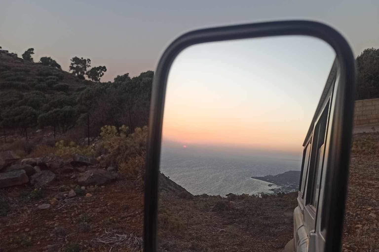 Fantastische safariroute bij zonsondergang met diner