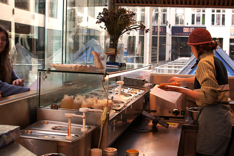 Tour degli stand di würstel viennesi con degustazioniTour delle bancarelle di salsicce viennesi in tedesco
