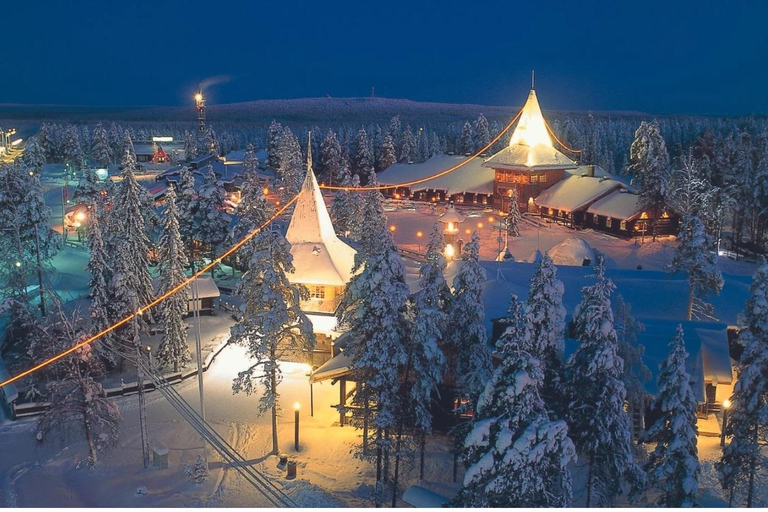 Rovaniemi: Santa Claus Village + Husky & Reindeer Sled Ride