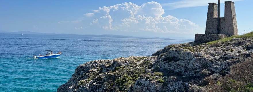 Bonifacio : croisière guidée et plongée avec tuba aux îles Lavezzi