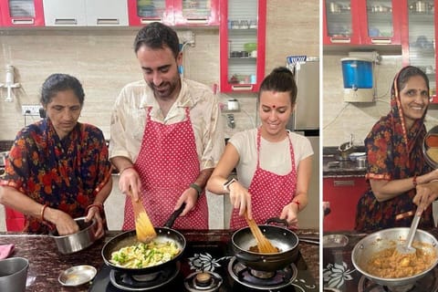 New Delhi: Indian Family Cooking Class with Meal