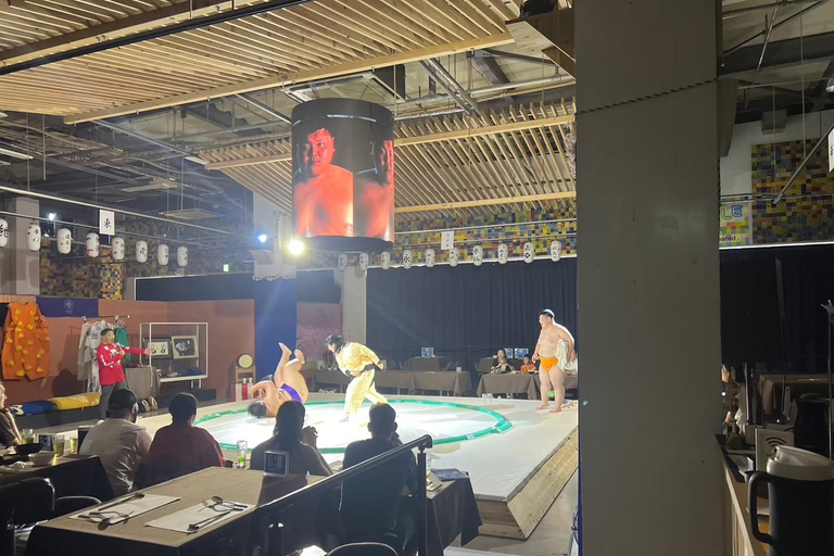 Osaka : Spectacle privé de Sumo et expérience complète avec Hot PotSpectacle privé avec repas chaud