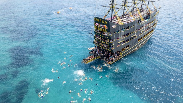 Visit Alanya All Inclusive Luxury Boat Trip & Free Time in Alanya in Alanya